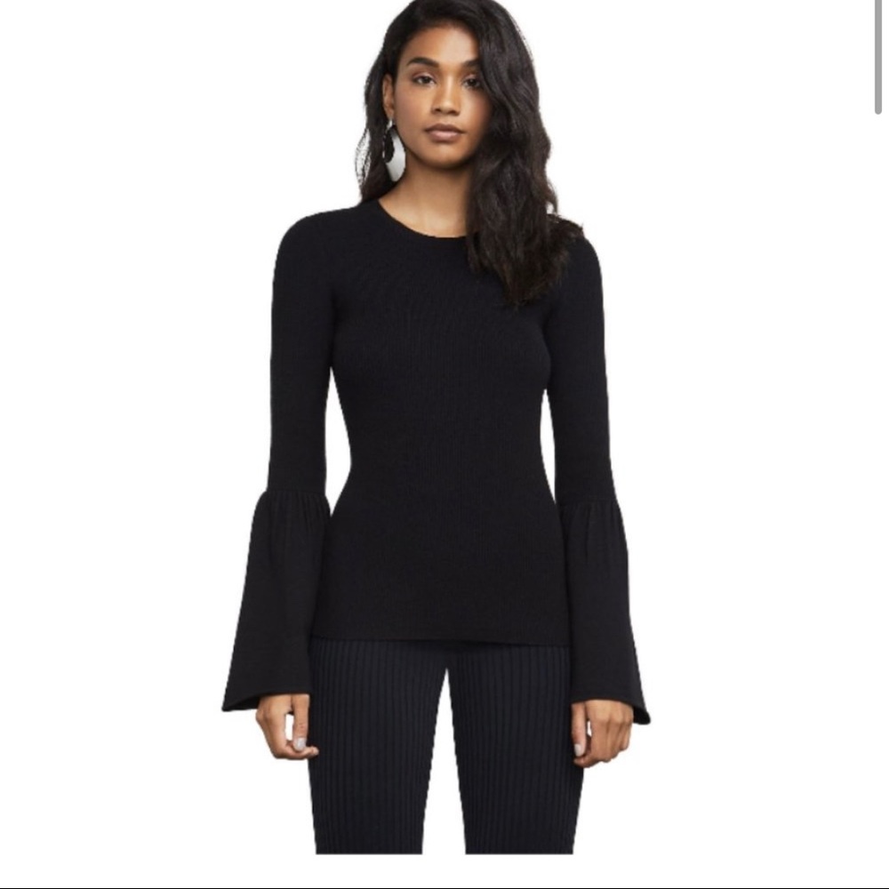 BCBGMaxAzaria flared bell sweater